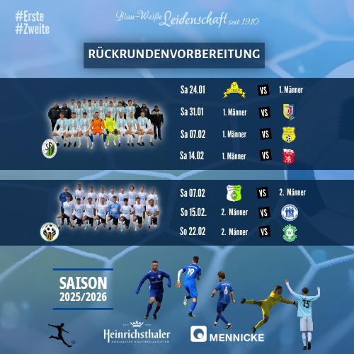 1. Männer und 2. Männer starten in die Wintervorbereitung